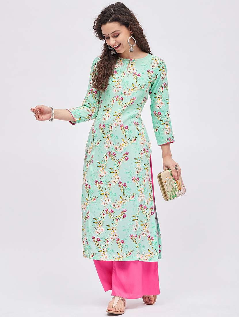 printed kurta palazzo set