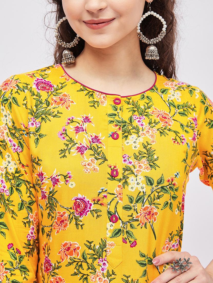 printed kurta palazzo set - 19337017 - Standard Image - 4