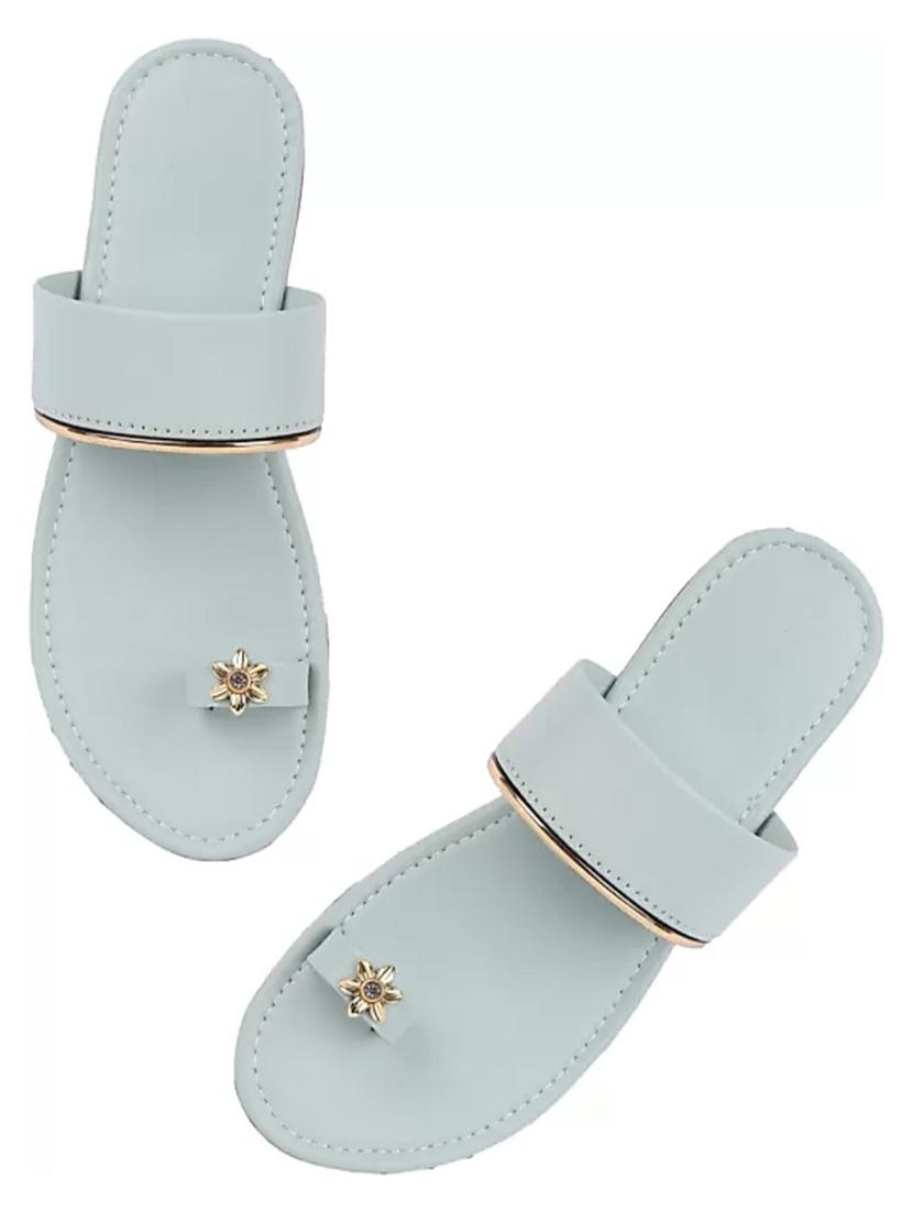 light blue slip on sandal - 19337645 - Standard Image - 1