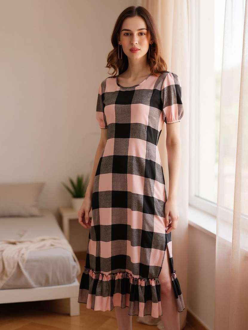 women's tiered dress solid dress