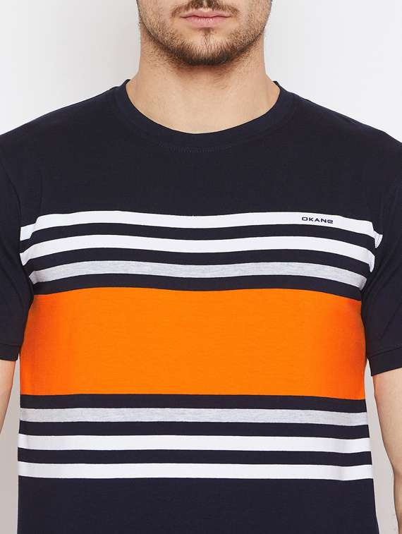 round neck striped t-shirt - 19342504 - Standard Image - 4