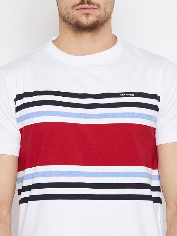 round neck striped t-shirt - 19342518 - Standard Image - 4