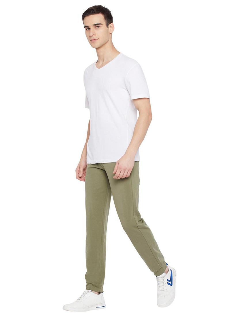 mid rise solid full length track pant - 19342833 - Standard Image - 4