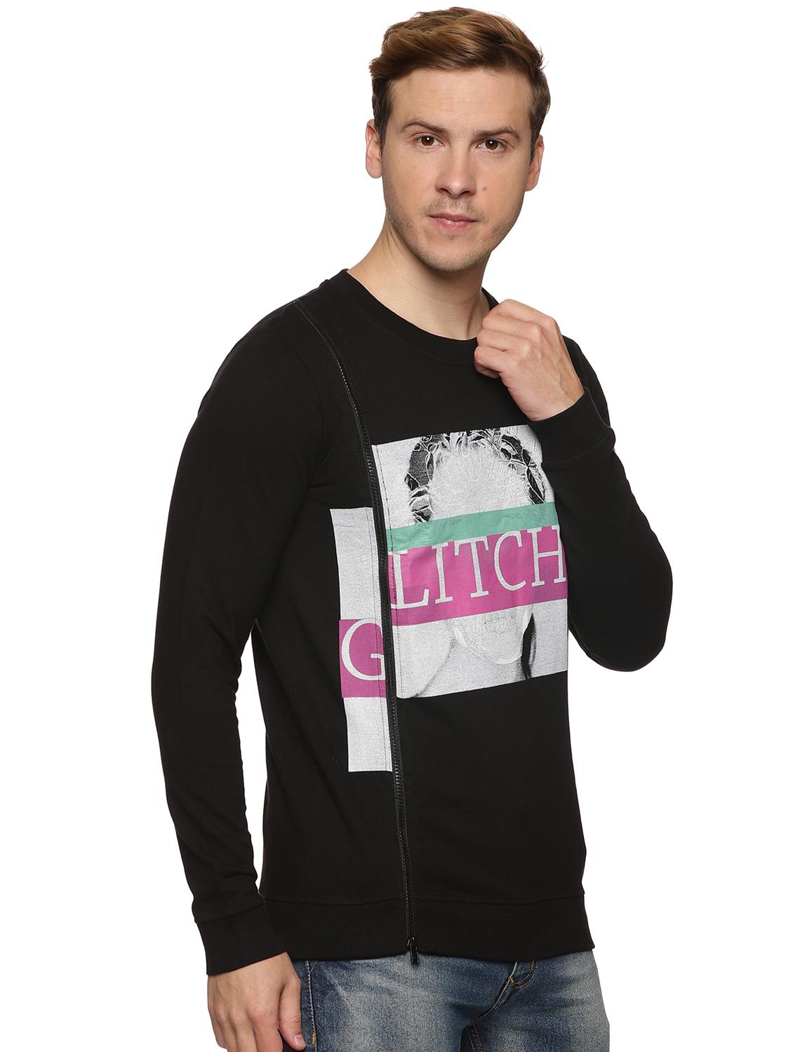 mens front print sweatshirt - 19343387 - Standard Image - 1