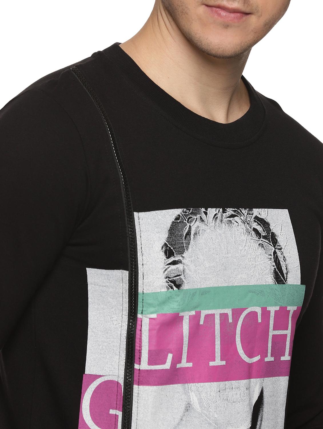 mens front print sweatshirt - 19343387 - Standard Image - 4