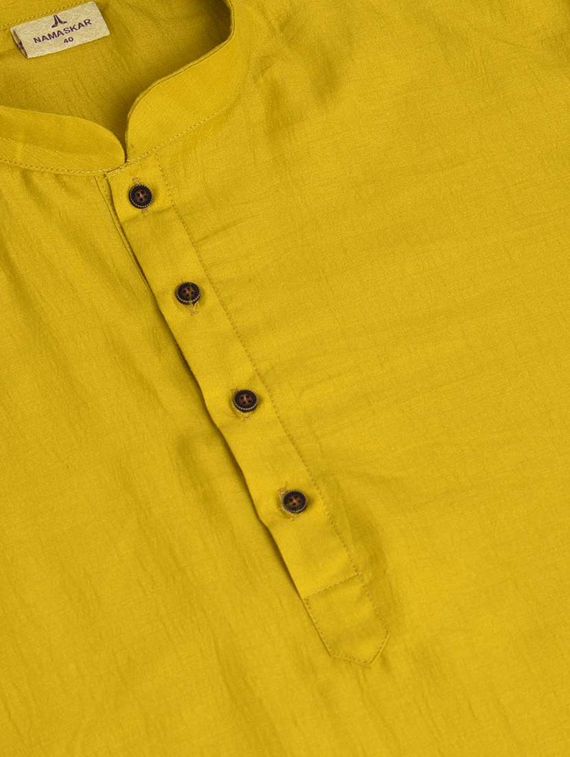 men solid kurta churidar ethnic wear set - 19344374 -  Standard Image - 4