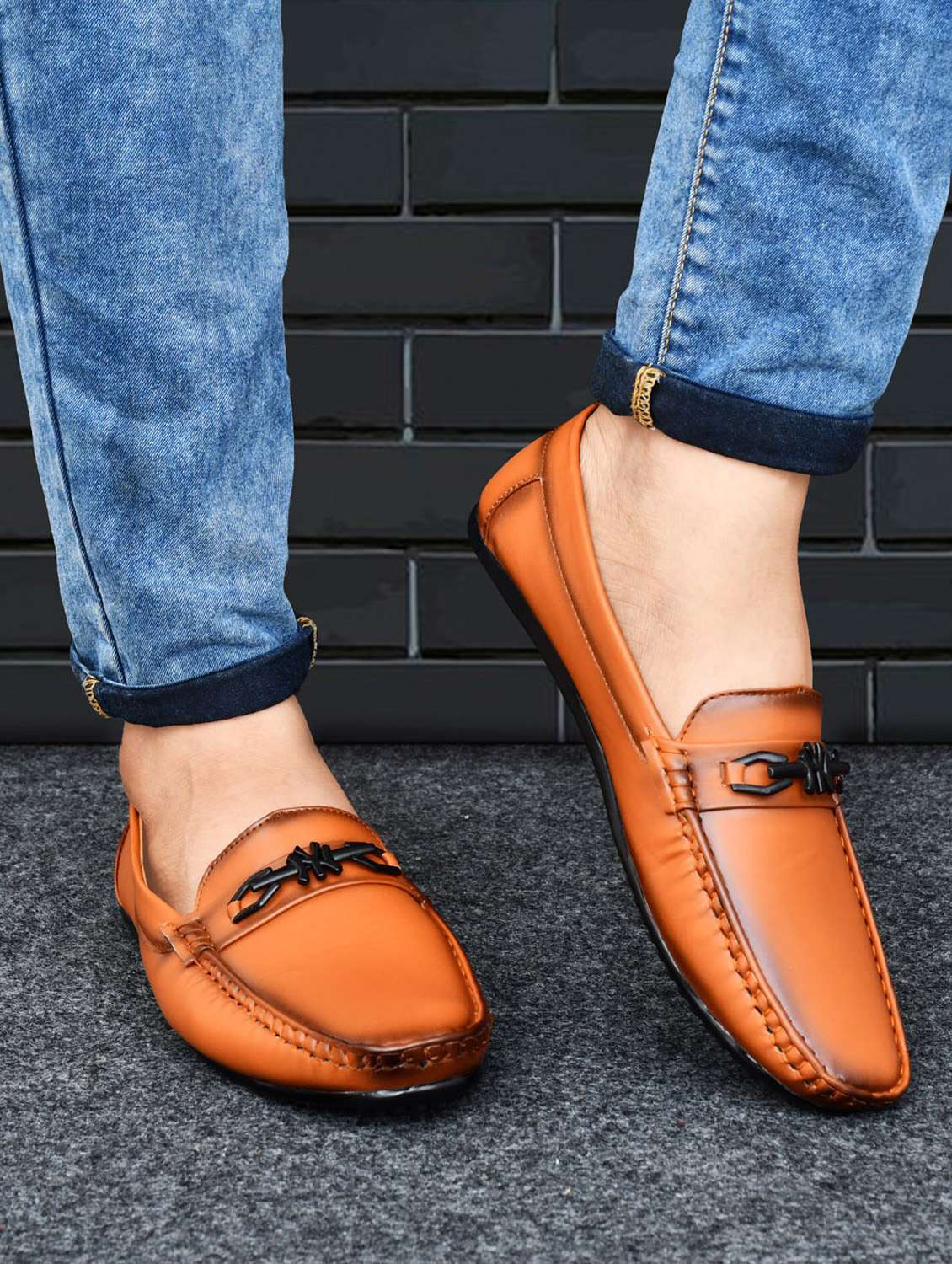 tan slip on loafer - 19345367 - Standard Image - 1