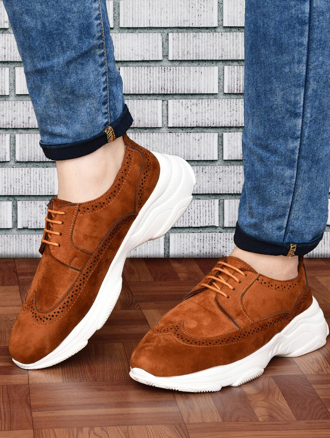 tan lace up shoes - 19345407 - Standard Image - 1