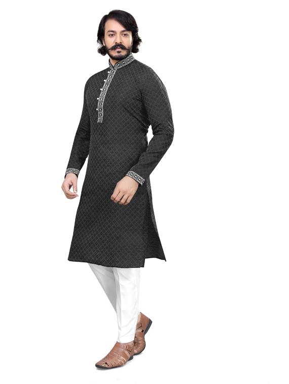 printed cotton kurta pyjama set - 19345511 -  Standard Image - 1