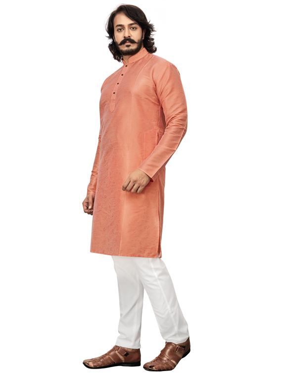 solids cotton kurta pyjama set - 19345525 -  Standard Image - 1