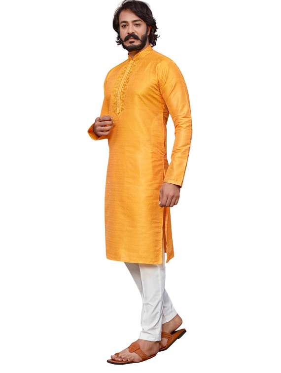 solids cotton kurta pyjama set - 19345591 -  Standard Image - 1