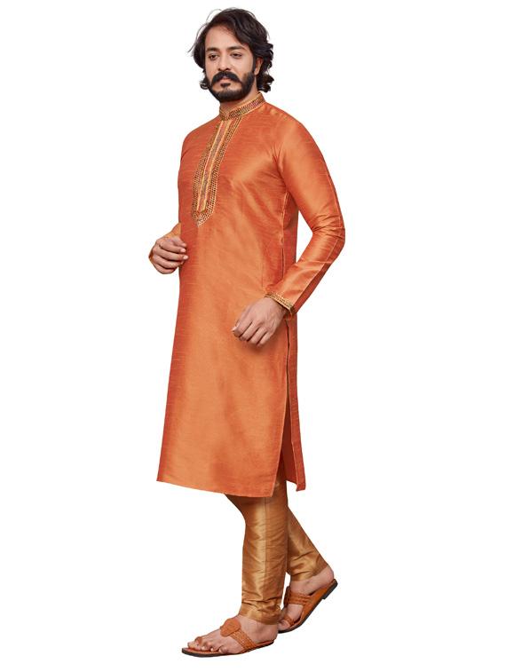 solids cotton kurta pyjama set - 19345605 - Standard Image - 1