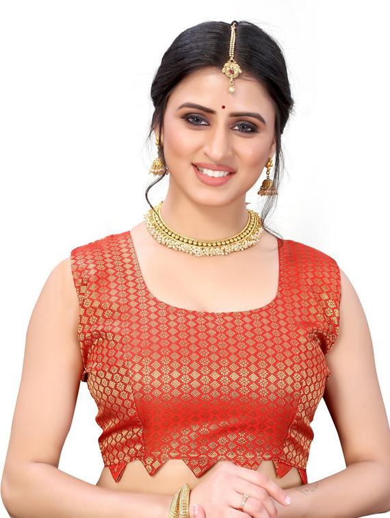 cream self design saree with blouse - 19345687 - Standard Image - 1