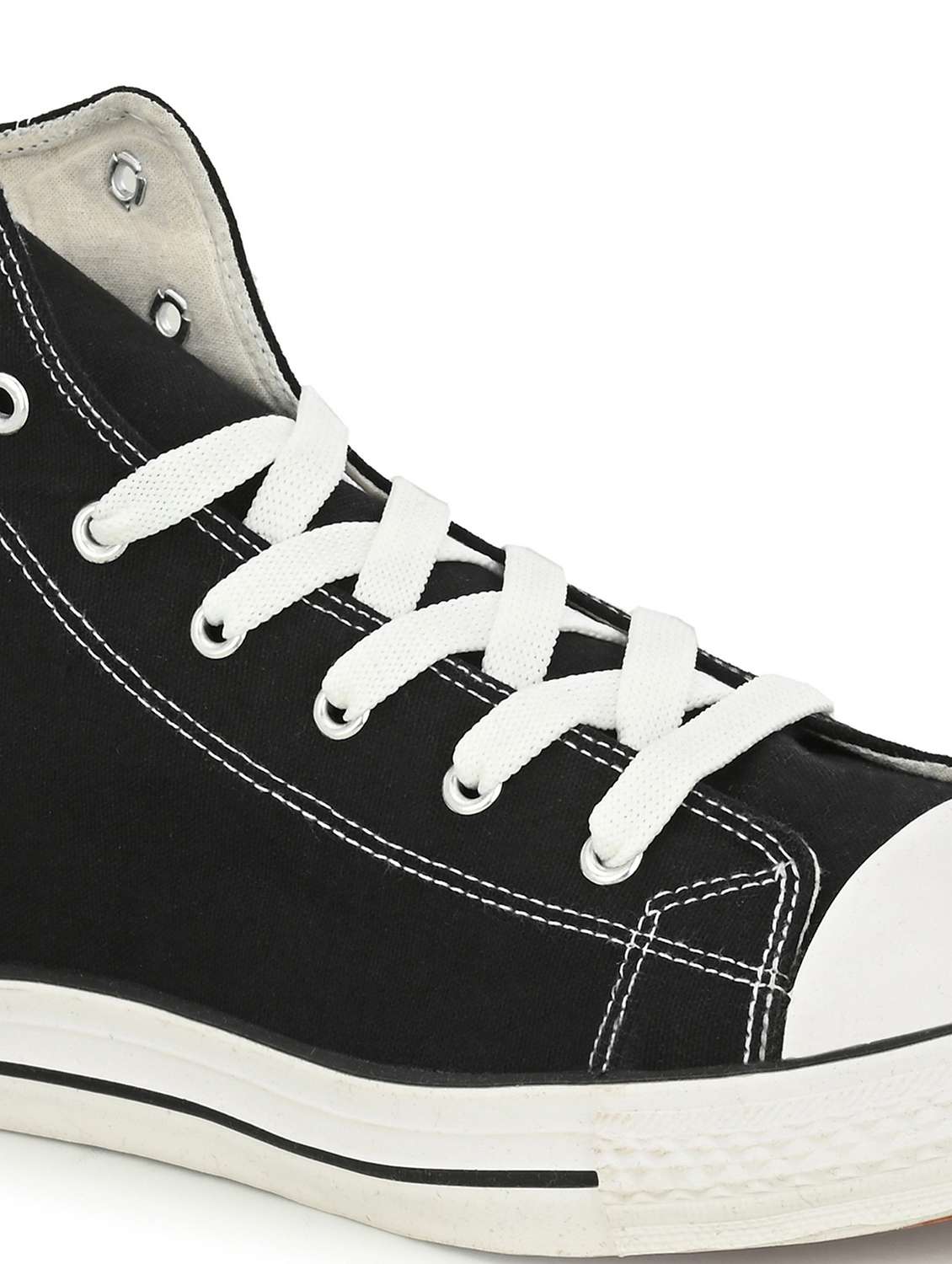 men solid lace up sneaker - 19349124 -  Standard Image - 4