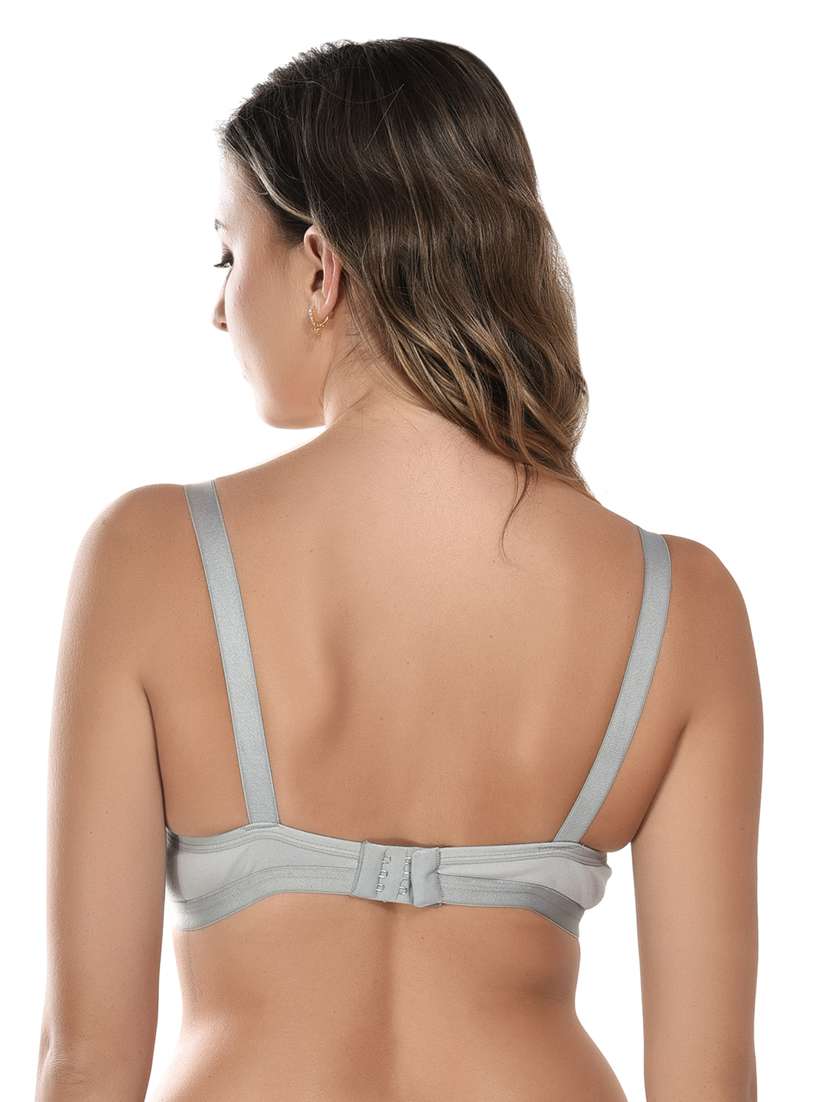 grey solid t-shirt bra - 19349133 -  Standard Image - 1
