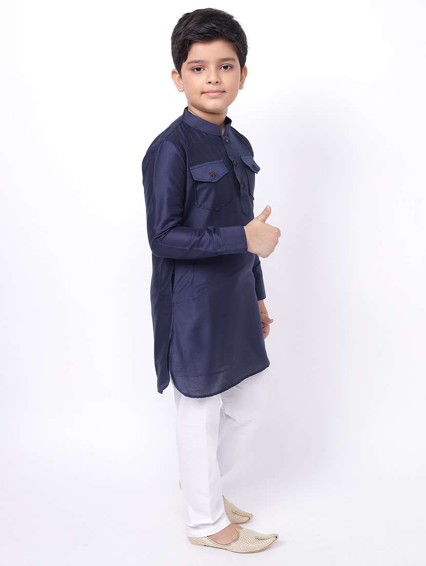 solids cotton kurta sets - 19349190 -  Standard Image - 1