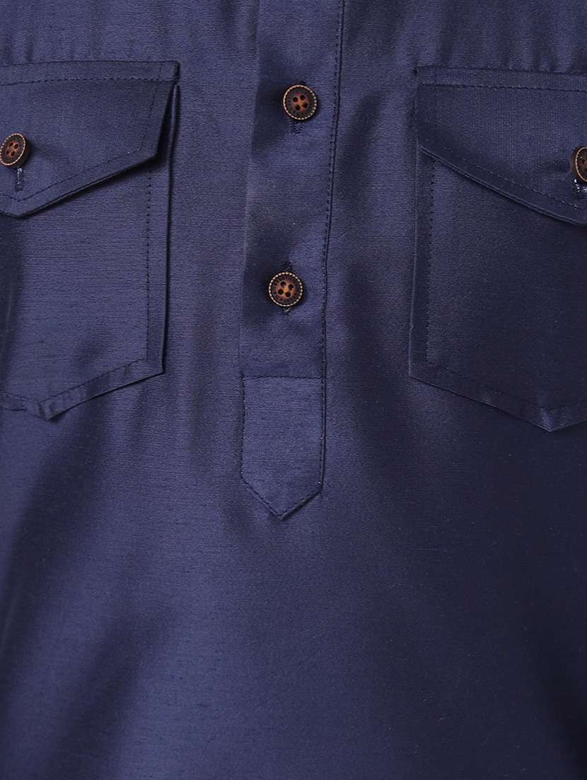 solids cotton kurta sets - 19349190 - Standard Image - 4