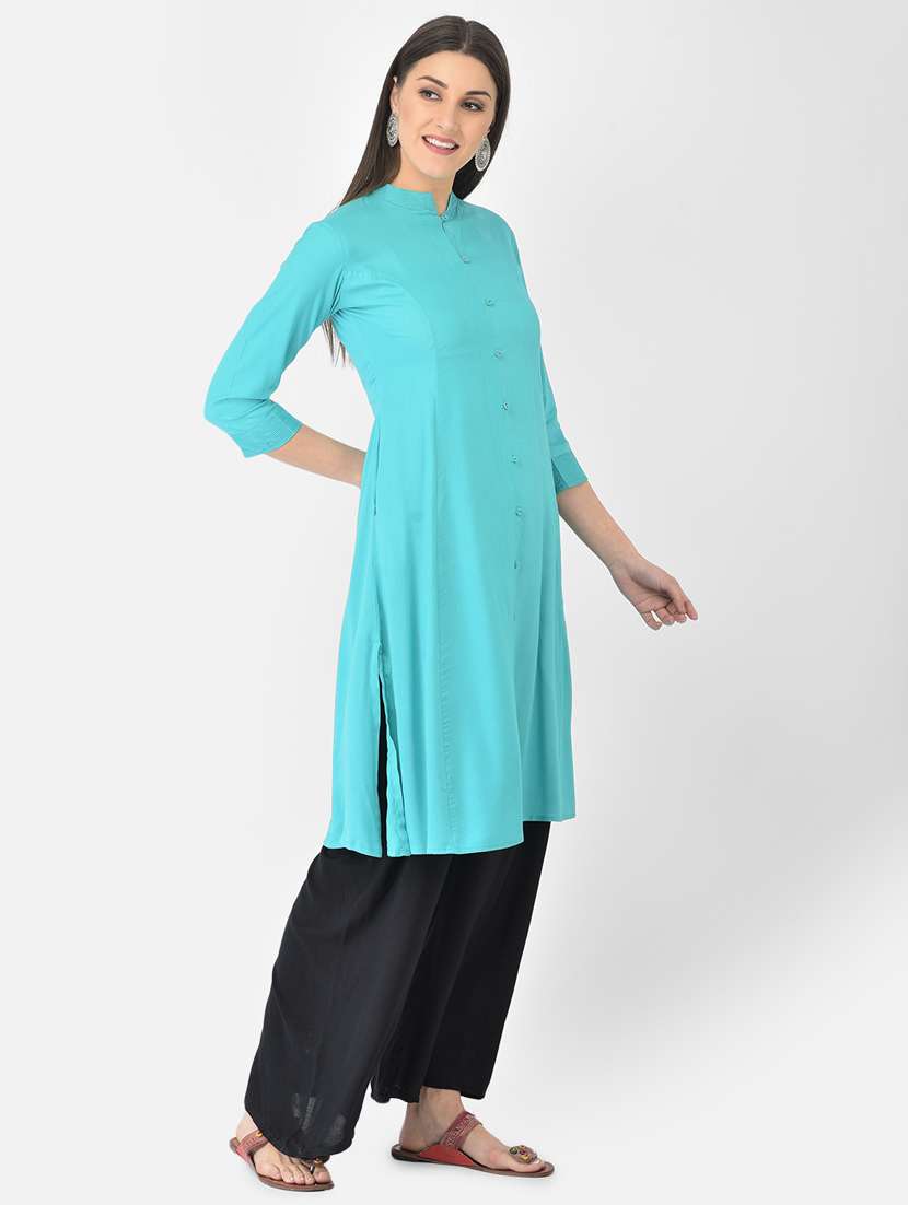 women's front slit kurta - 19349288 -  Standard Image - 1