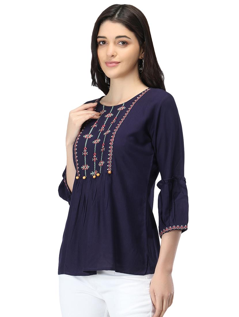 blue regular top - 19349389 - Standard Image - 1
