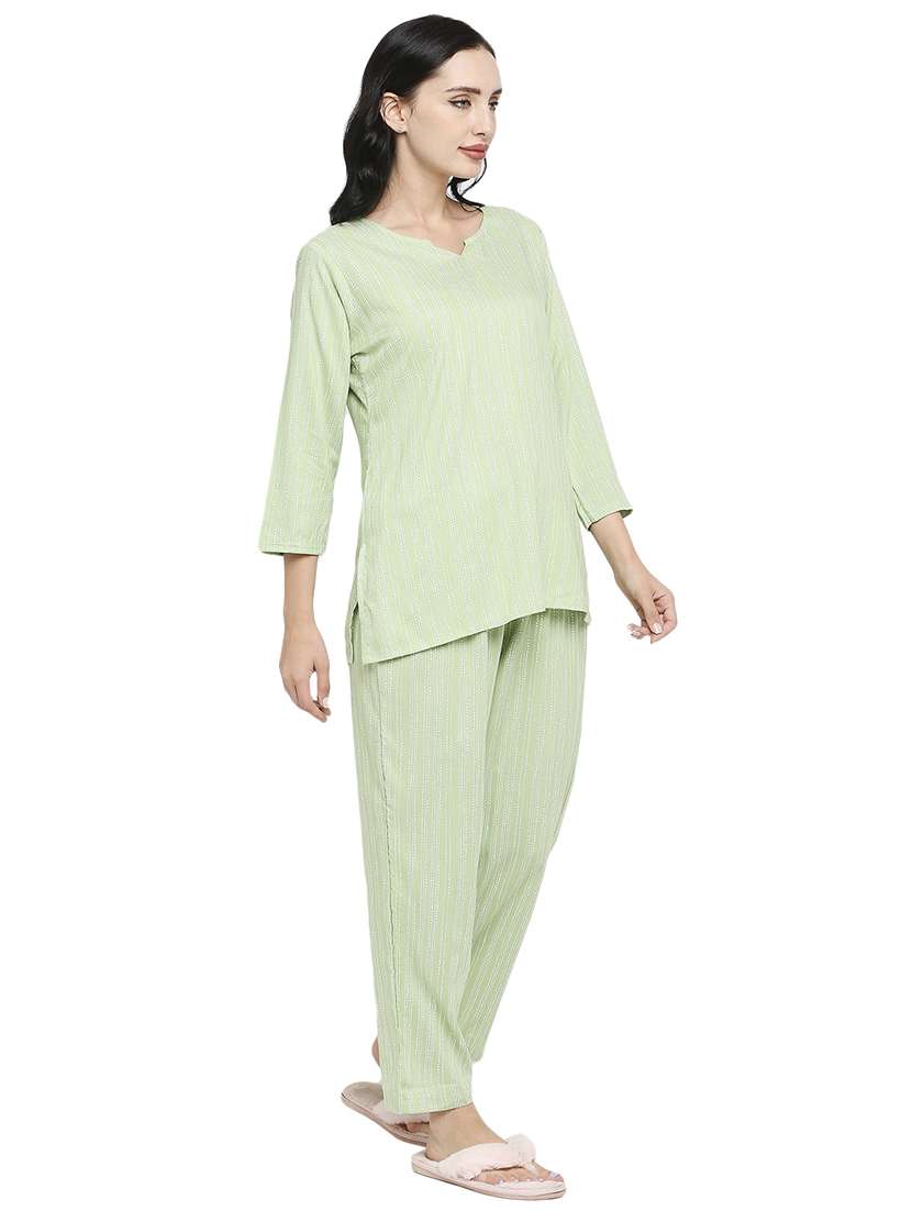 women printed night suit set - 19349774 -  Standard Image - 1