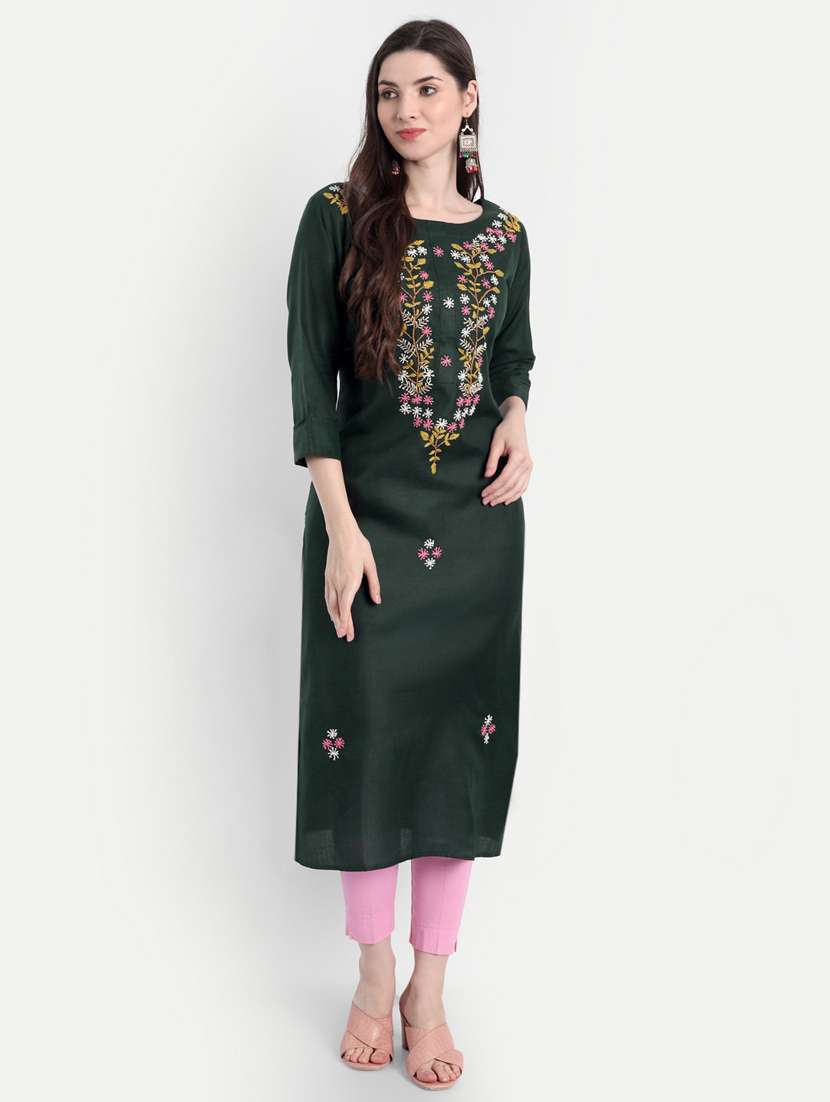 women's straight kurta - 19350357 -  Zoom Image - 0