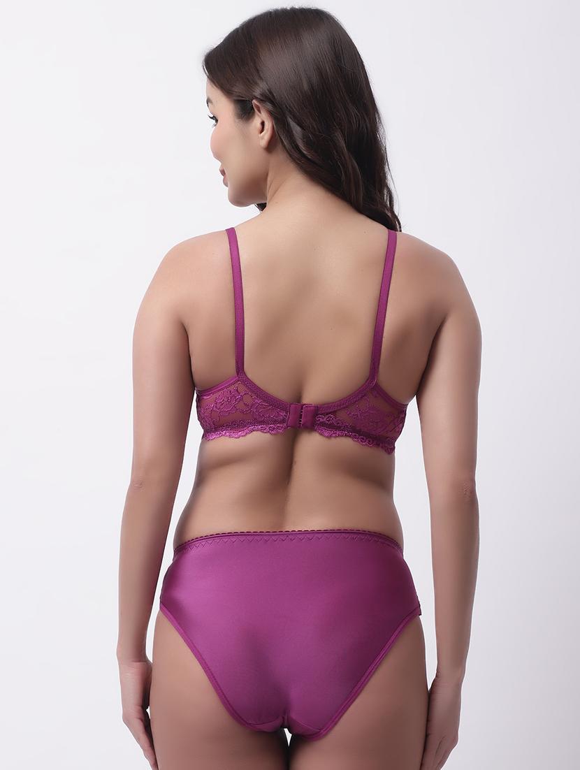lace detailed bras and panty set - 19351295 - Standard Image - 1