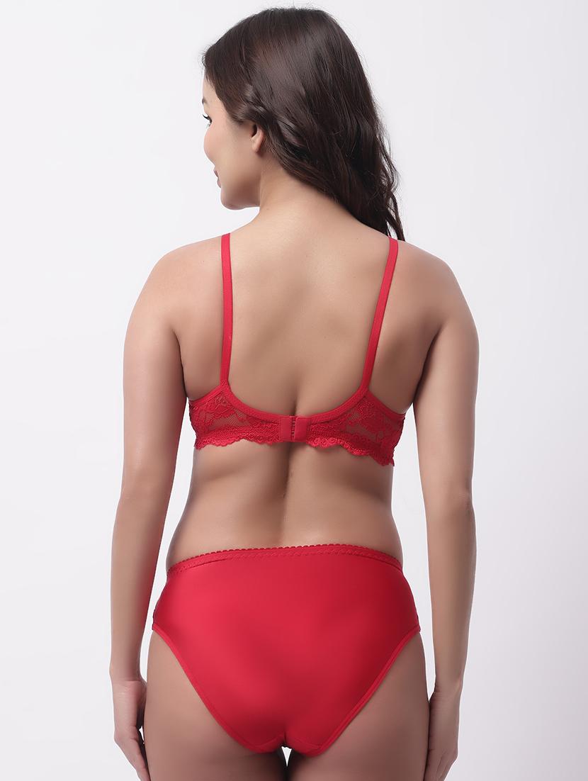 lace detailed bras and panty set - 19351297 - Standard Image - 1