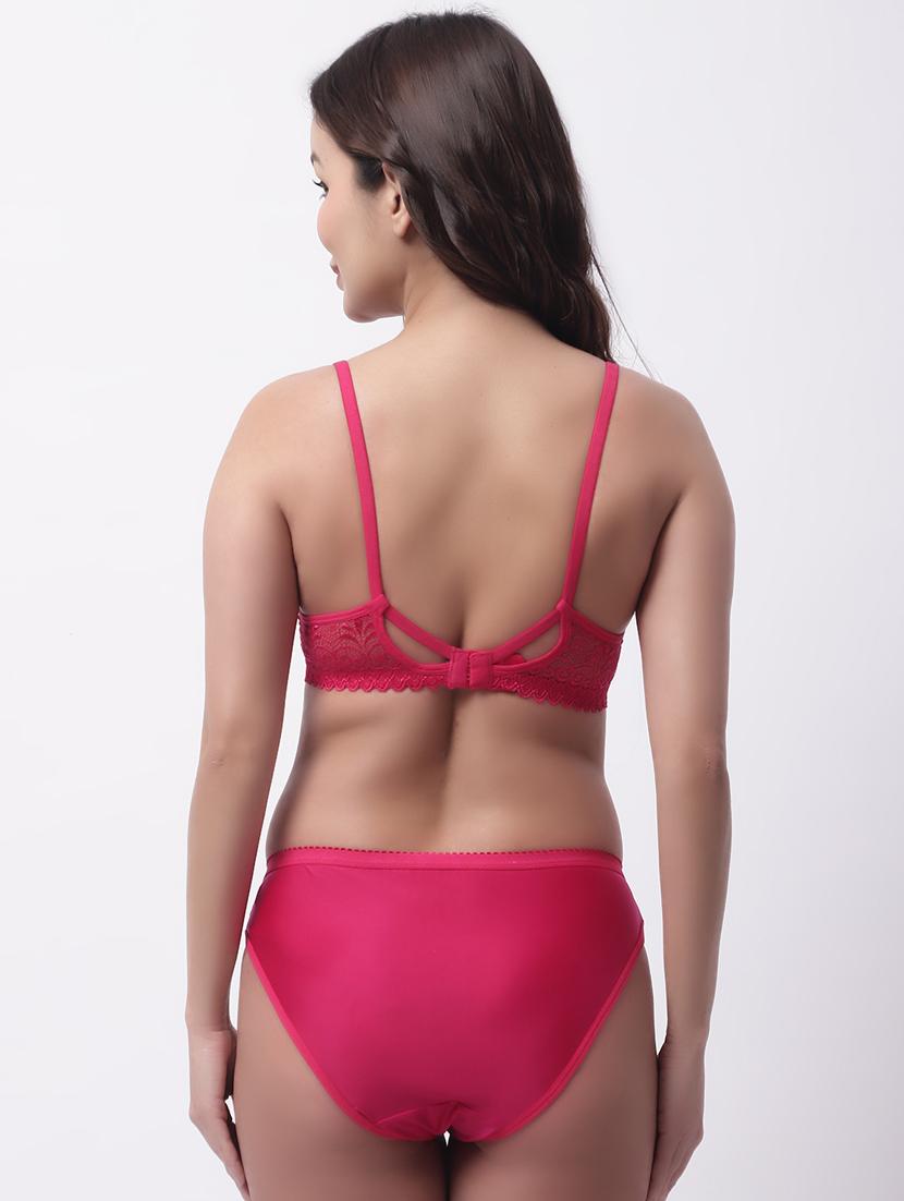 lace detailed bras and panty set - 19351301 - Standard Image - 1