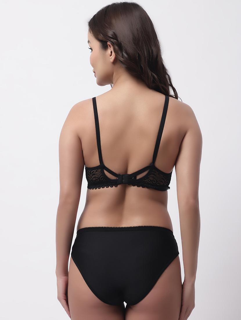 lace detailed bras and panty set - 19351303 - Standard Image - 1