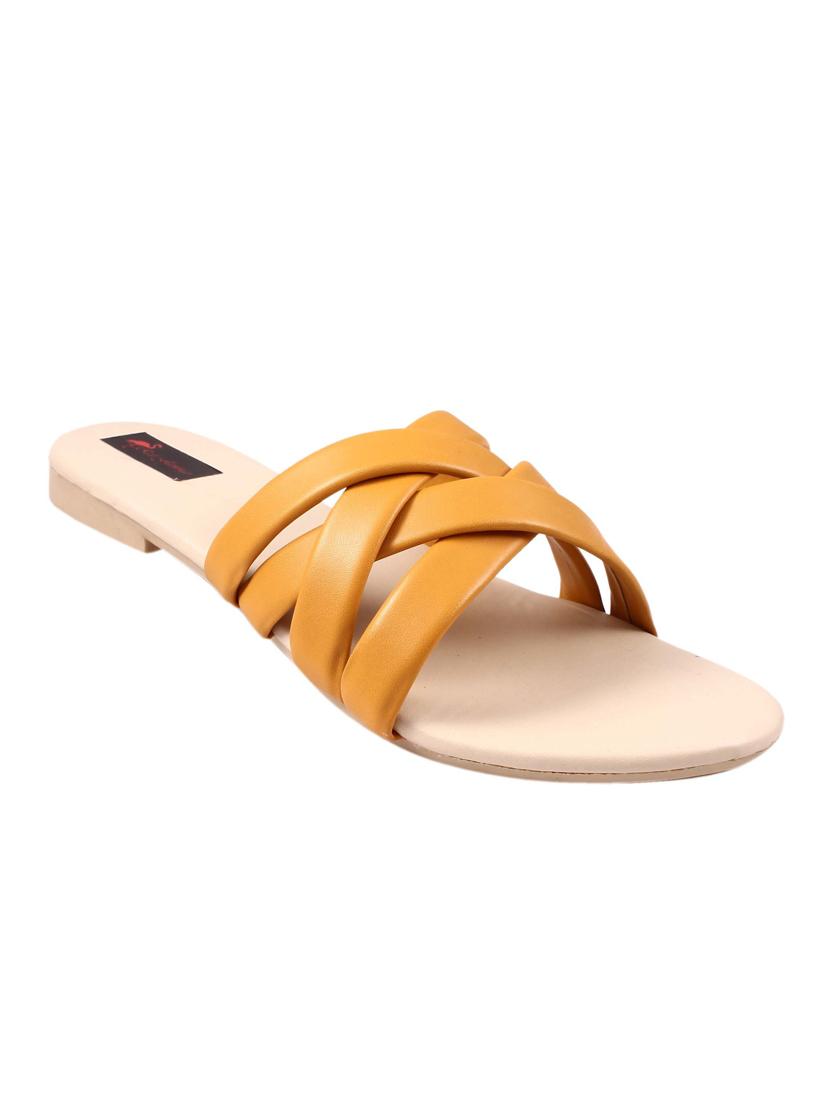 solid slip on flat sandal - 19351440 - Standard Image - 1