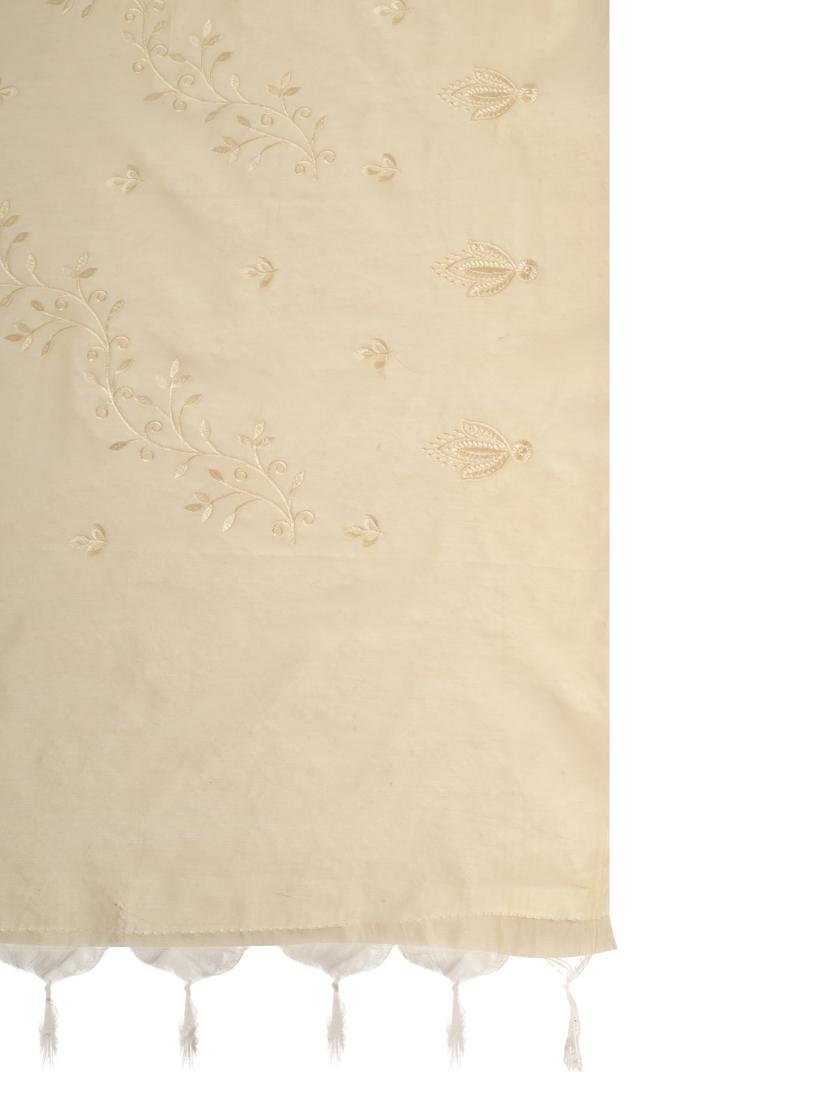 offwhite cotton dupatta - 19351547 - Standard Image - 4