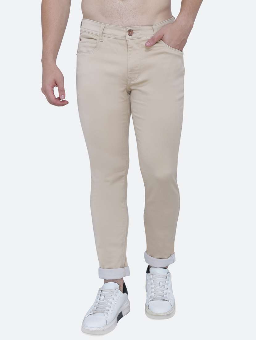 mens slim fit plain jeans - 19351932 - Zoom Image - 0