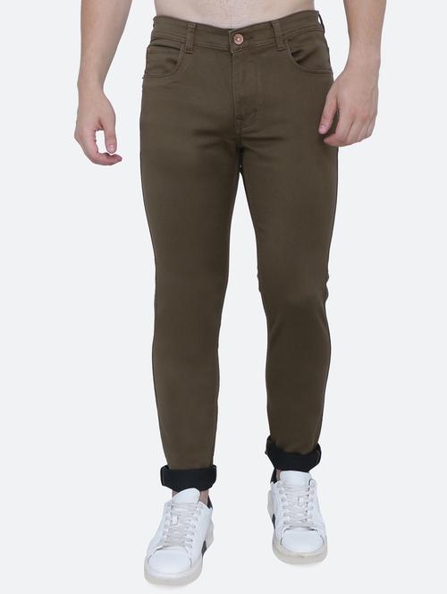 mens slim fit plain jeans - 19351935 - Standard Image - 0