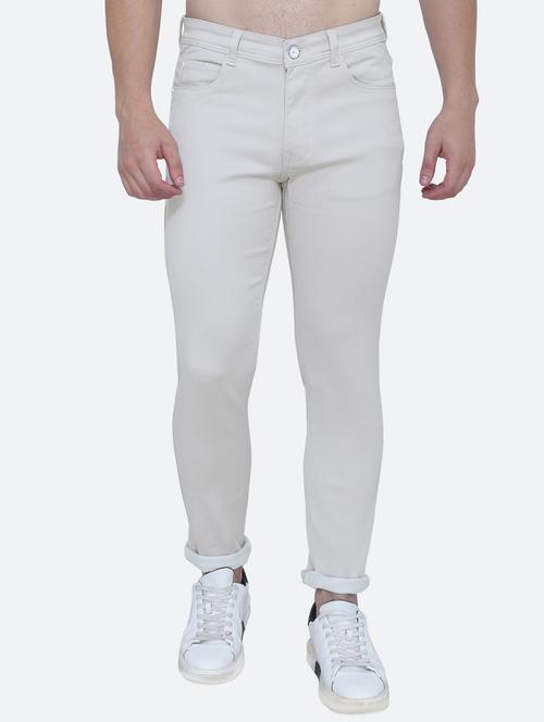 mens skinny fit plain jeans - 19351938 - Standard Image - 0