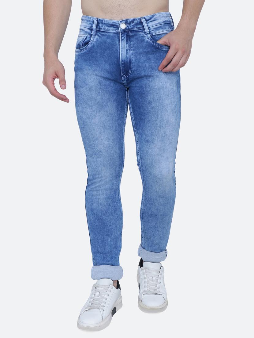mens slim fit plain jeans - 19351947 - Zoom Image - 0