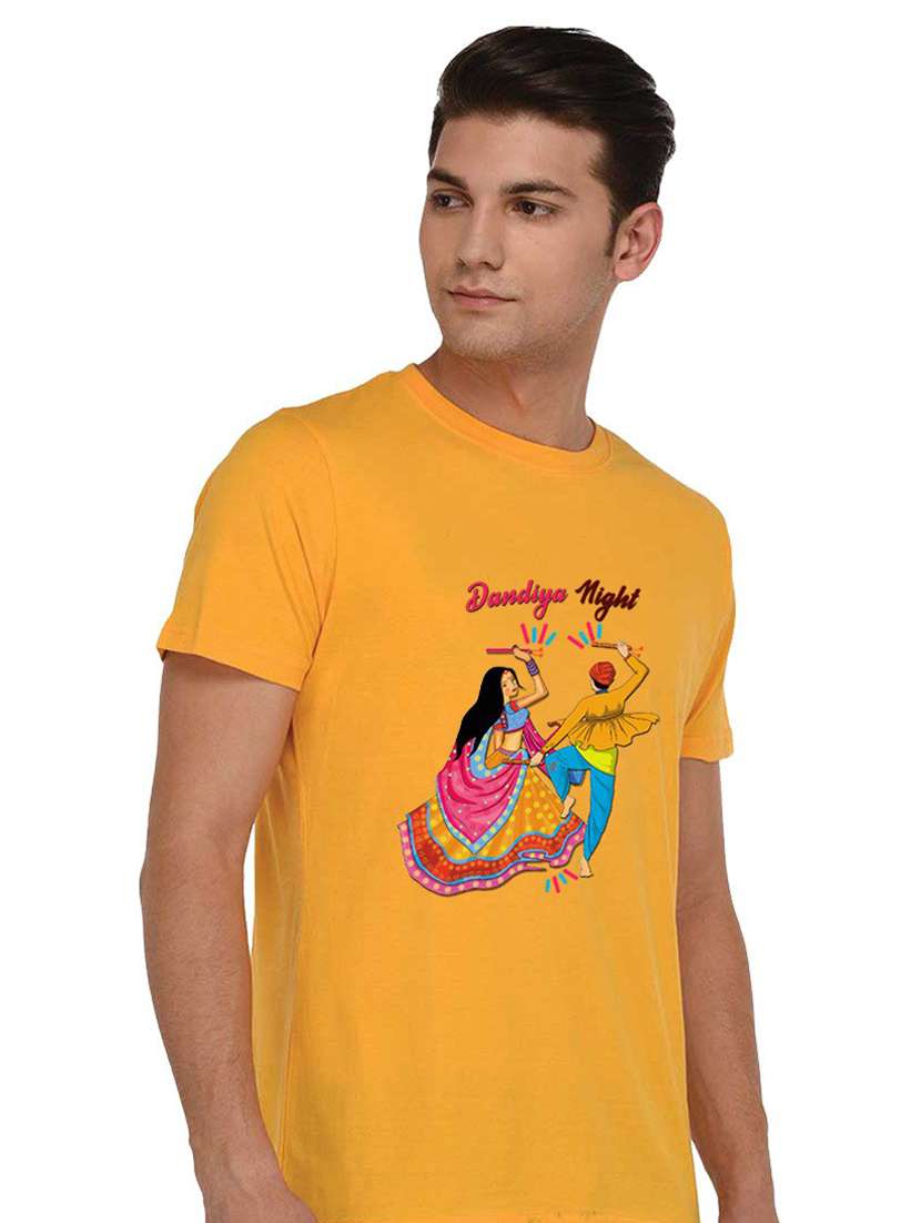 yellow printed regular t-shirt - 19353159 -  Standard Image - 1