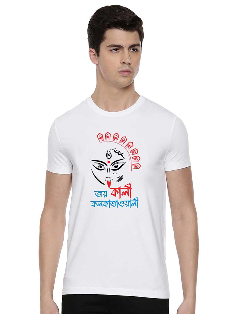 white printed regular t-shirt