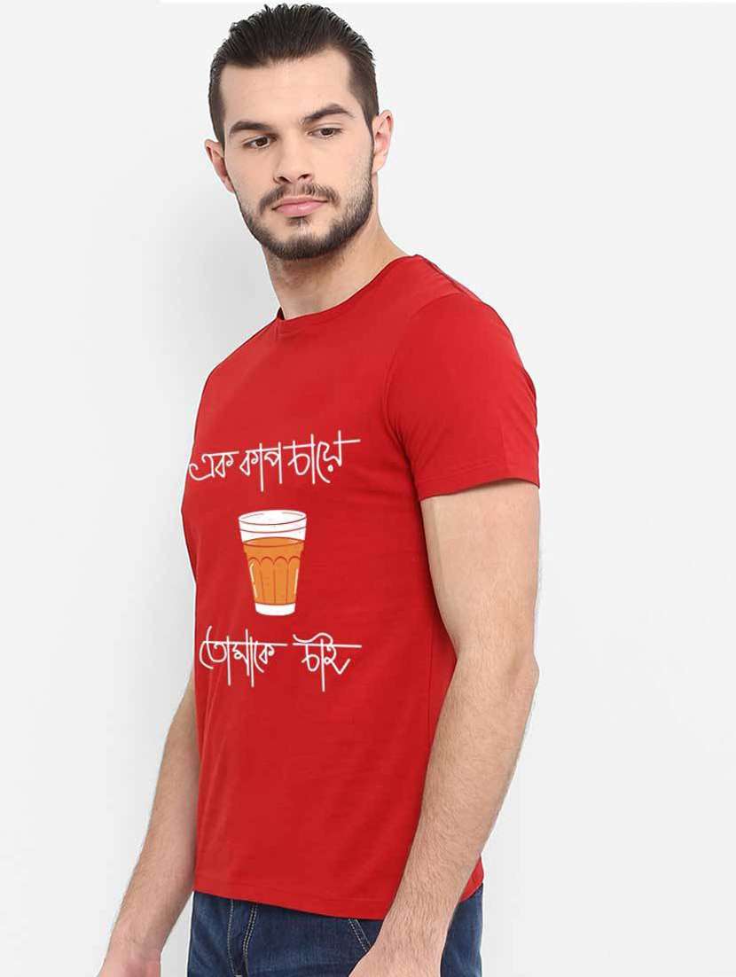 men printed short sleeves t-shirt - 19353281 -  Standard Image - 1