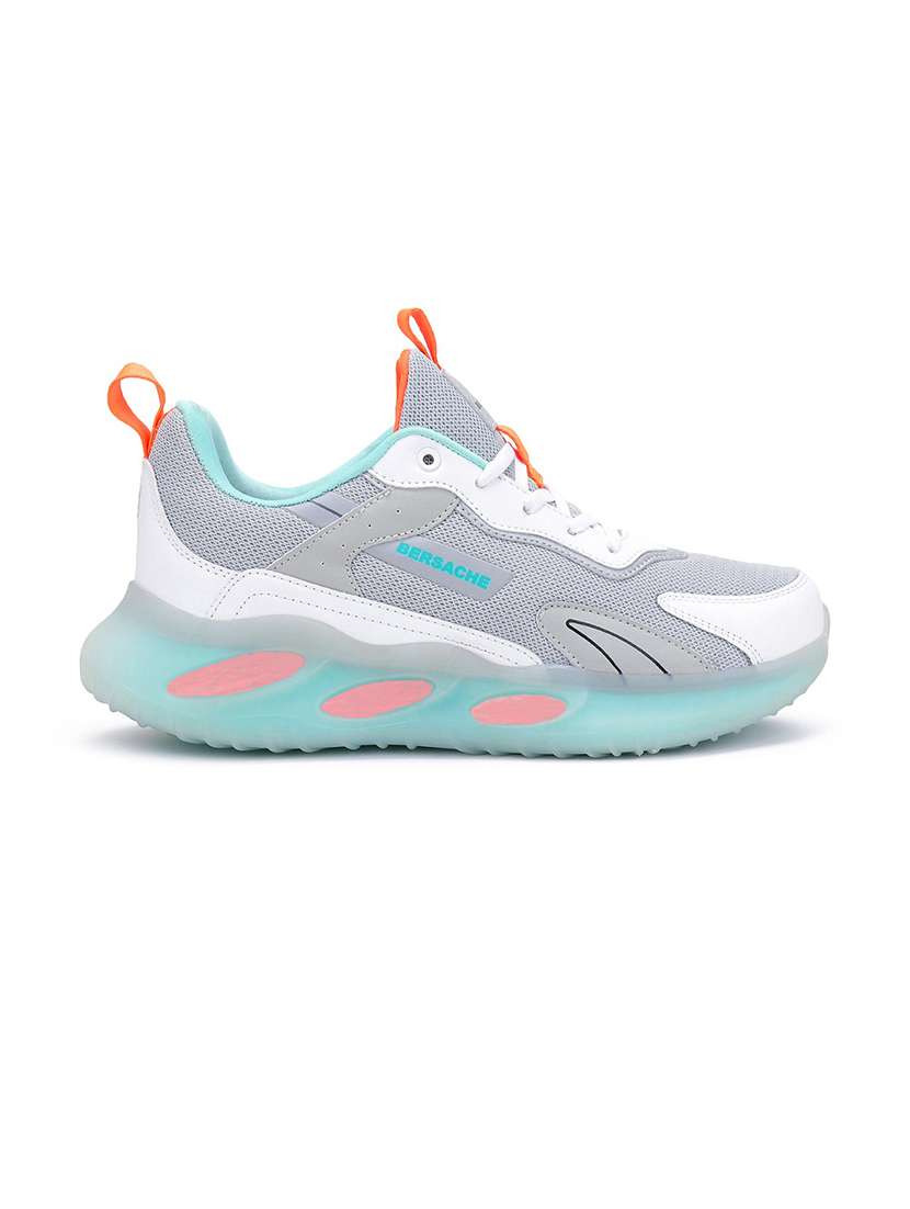 men multi colored lace up sport shoe