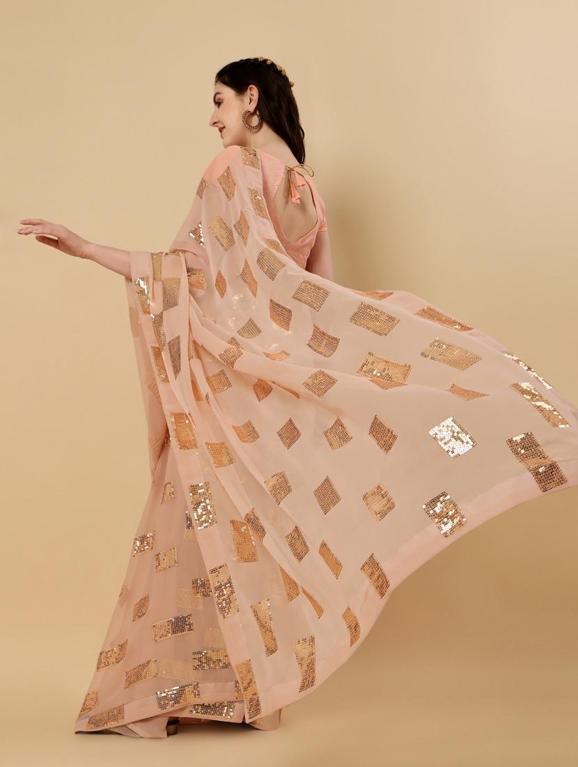 self design bollywood saree with blouse - 19354332 - Standard Image - 1
