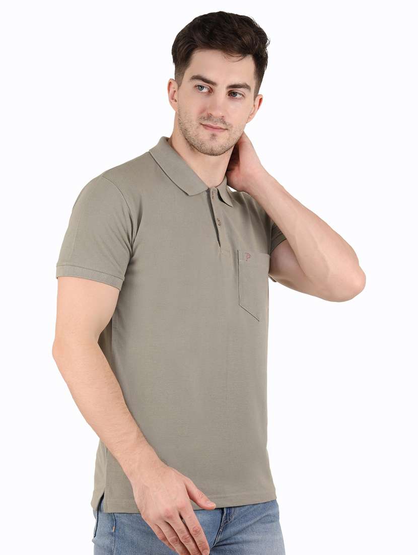 cotton blend solids t-shirt