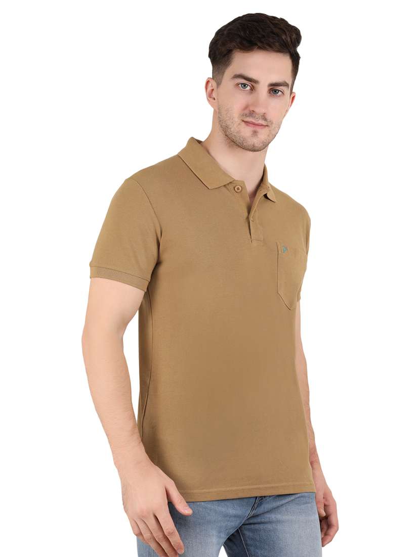 cotton blend solids t-shirt