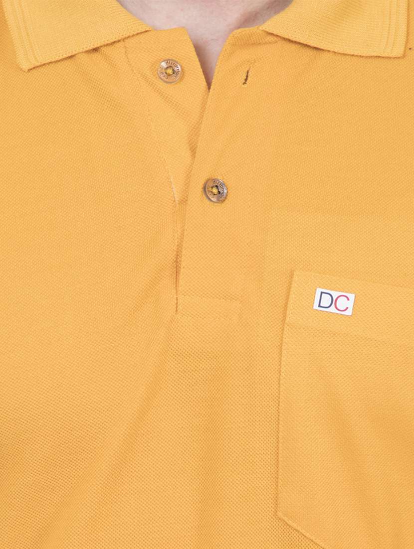 cotton blend solid polo t-shirt - 19355242 -  Standard Image - 4