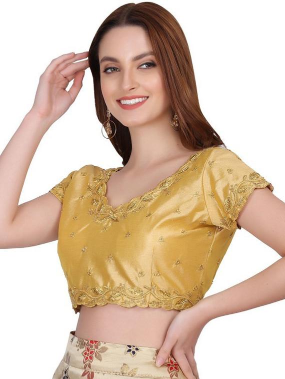 gold embroidered regular blouse - 19355266 -  Standard Image - 1