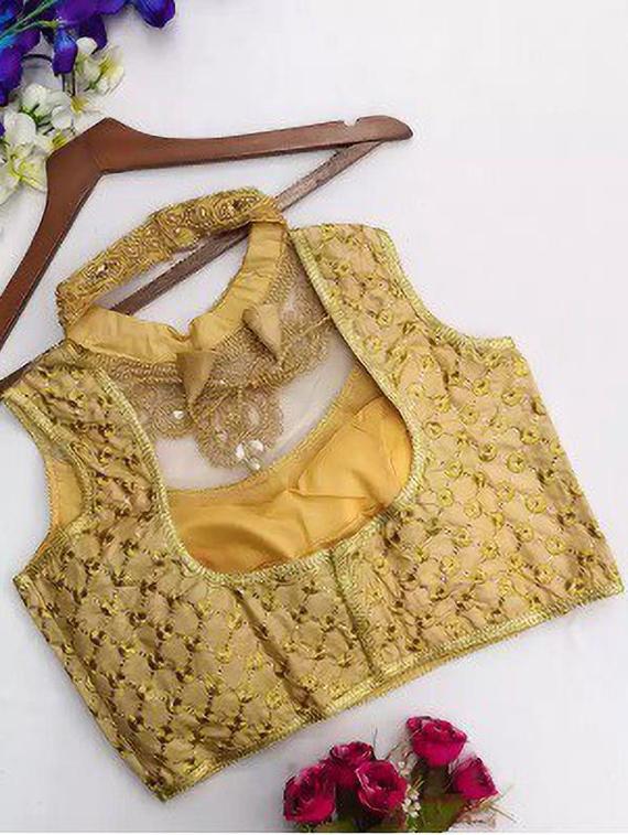 gold embroidered regular blouse - 19355269 -  Standard Image - 1