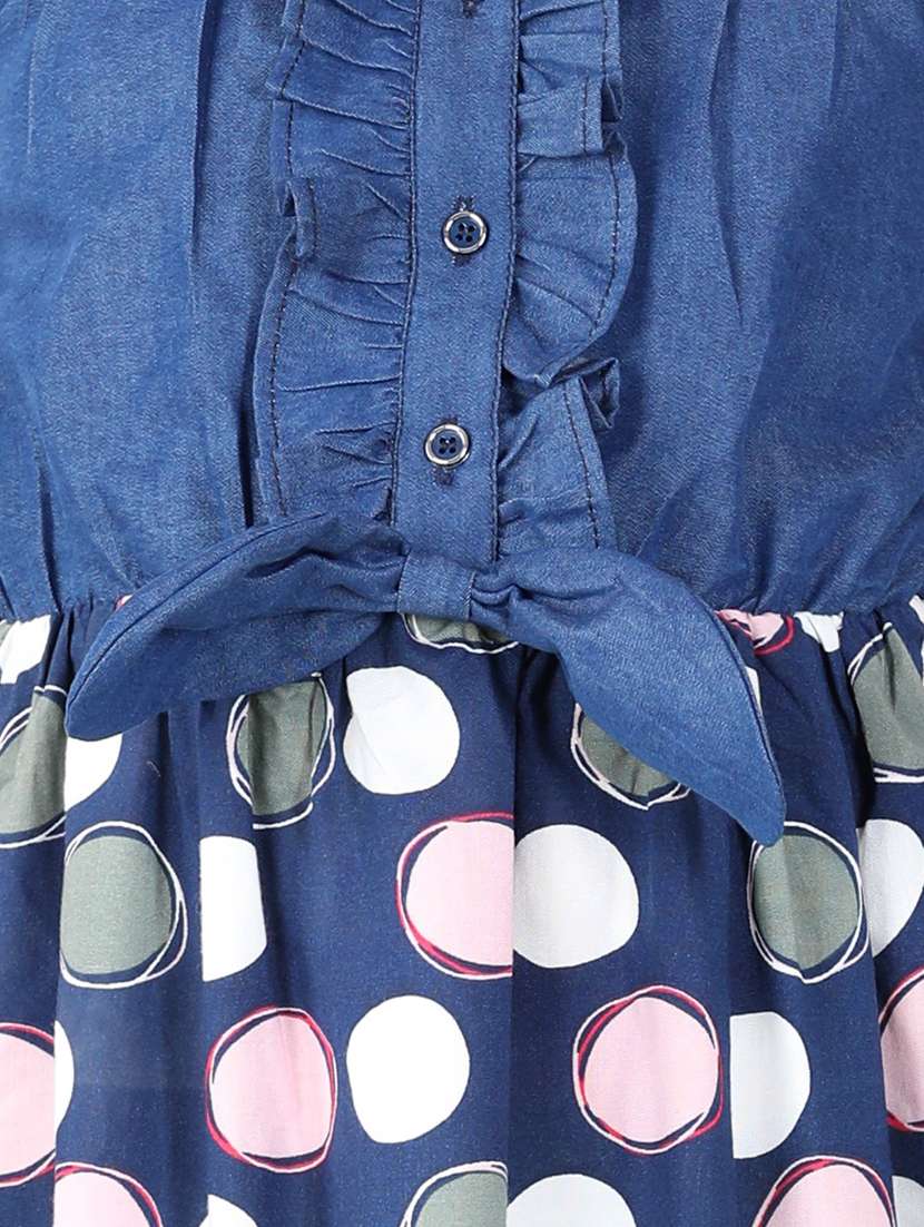 girls round neck sleeveless frock - 19370746 -  Standard Image - 4