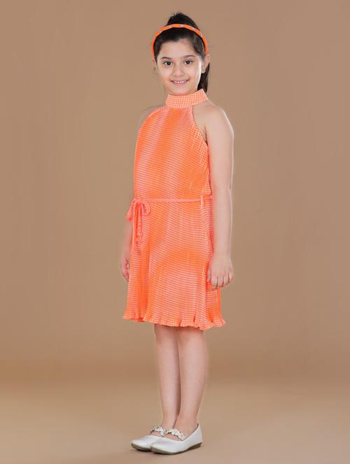 girls halter neck sleeveless frock - 19370759 - Standard Image - 0