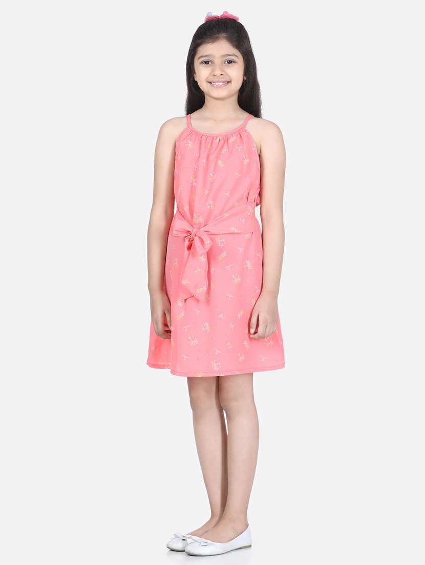 girls round neck sleeveless frock - 19370802 -  Standard Image - 1