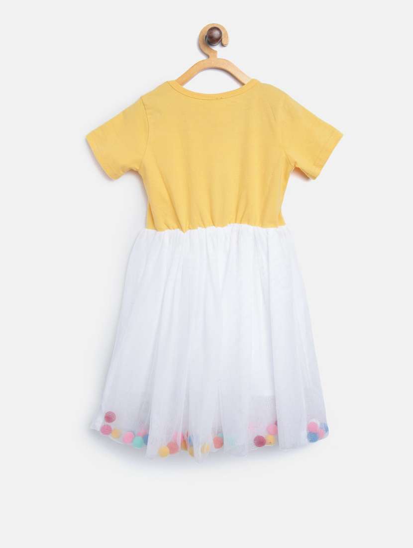 girls round neck short sleeves frock - 19370851 -  Standard Image - 1