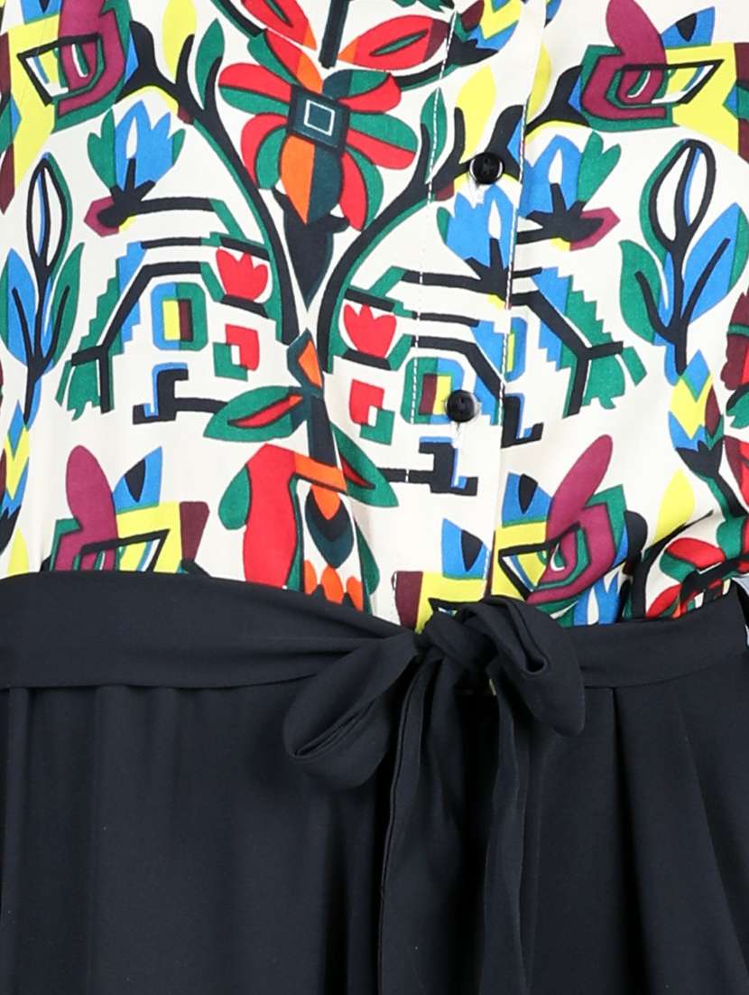 multi colored polyester full length jumpsuit - 19370897 - Standard Image - 4